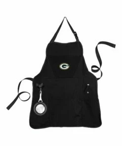 Budget 😍 Evergreen Green Bay Packers Black Grill Apron 🎉