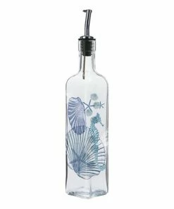 Cheapest 🥰 Evergreen Blue Shell & Seahorse Oil Bottle ❤️