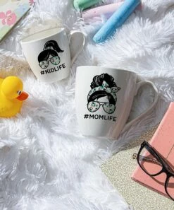 Buy 🎉 Evergreen White & Blue Heart Mommy & Me Mug Set ✨ -Outlet Evergreen Shop zu109733155 alt 3 tm1666963480