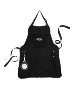 Budget 🤩 Evergreen Baltimore Ravens Black Grill Apron 🌟