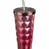 Hot Sale 🔥 Evergreen Passion Fruit Pink Textured Ombré 16-Oz. Travel Tumbler 🔔