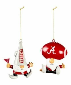 Wholesale 🧨 Evergreen Alabama Crimson Tide Red Gnome Ornament - Set Of Two 💯