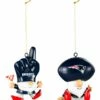 Deals ⭐ Evergreen New England Patriots Navy Gnome Ornament - Set Of Two 👏
