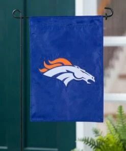 Best deal 🤩 Evergreen Denver Broncos Appliqué Garden Outdoor Flag 🛒