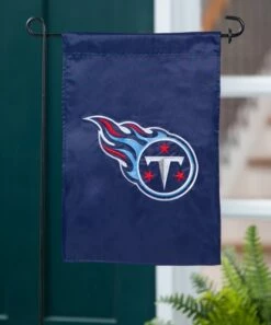 Deals 😀 Evergreen Tennessee Titans Appliqué Garden Outdoor Flag 👏