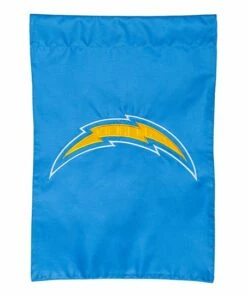 Discount ✔️ Evergreen Los Angeles Chargers Appliqué Garden Outdoor Flag 🤩