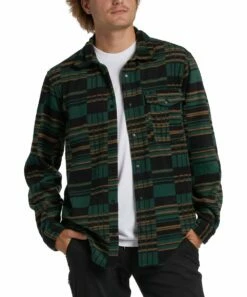 Outlet 🎉 Billabong Evergreen Furnace Flannel Button-Up - Men 🎁 -Outlet Evergreen Shop zu110874212 alt 2 tm1671545647
