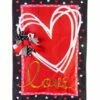 Buy 🛒 Evergreen Red & White Heart 'Love' Outdoor Flag 🌟