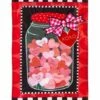 Cheap 🌟 Evergreen Red & Pink Heart Mason Jar Outdoor Flag ⌛