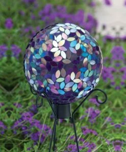 Cheapest 👍 Evergreen Flower Petal Mosaic Gazing Ball 🔔 -Outlet Evergreen Shop zu1669891 alt 1 tm1651256554