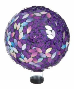 Cheapest 👍 Evergreen Flower Petal Mosaic Gazing Ball 🔔 -Outlet Evergreen Shop zu1669891 alt 3 tm1651256554