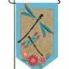 Hot Sale 🥰 Evergreen Burlap Dragonfly Outdoor Flag 🤩