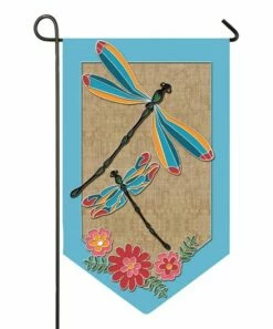 Hot Sale 🥰 Evergreen Burlap Dragonfly Outdoor Flag 🤩