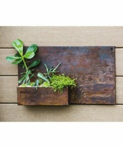 Best Sale ⌛ Evergreen Rust Finish Metal Wall Planter 🎉 -Outlet Evergreen Shop zu34999899 alt 5 tm1658421165