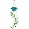 Best Pirce 😉 Evergreen Color-Changing Hummingbirds & Flower Solar Mobile ⭐