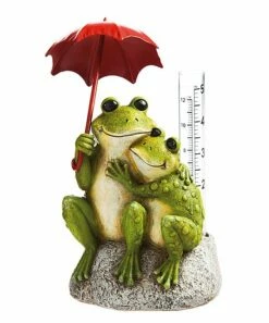 Promo 🎁 Evergreen Rain Gauge Frog Statue 🎉