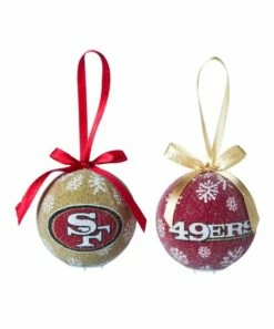 Budget 😀 Evergreen San Francisco 49ers LED Ornament - Set Of Six 🧨