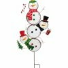Cheapest 🌟 Evergreen Snowman Totem Garden Stake ⌛