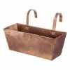 Deals 😍 Evergreen Antiqued Coppertone Rectangular Hanging Planter 👍