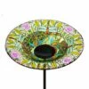 Discount 🌟 Evergreen 10" Dragonfly Glass Birdbath Stake ⭐