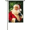 New 👍 Evergreen Santa 'Believe' Outdoor Flag 🎉