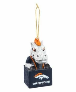 Discount 😍 Evergreen Denver Broncos Mascot Ornament ⌛