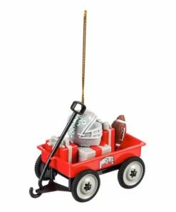 Wholesale 🧨 Evergreen Ohio State Buckeyes Wagon Ornament 🤩