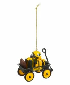 Promo ⌛ Evergreen Green Bay Packers Wagon Ornament 🥰 -Outlet Evergreen Shop zu50501192 alt 2 tm1503594798