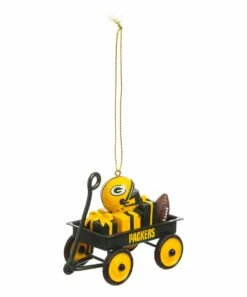 Promo ⌛ Evergreen Green Bay Packers Wagon Ornament 🥰 -Outlet Evergreen Shop zu50501192 alt 3 tm1503594798