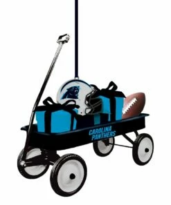 Discount 💯 Evergreen Carolina Panthers Wagon Ornament 👏