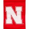 Promo 🛒 Evergreen Nebraska Cornhuskers Appliqué Outdoor Flag ⭐