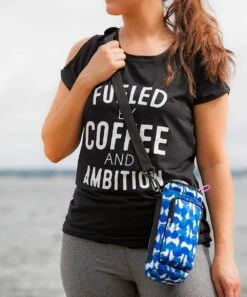 Hot Sale 👏 Evergreen Blue & White Ikat Cylinder Crossbody Bag 💯 -Outlet Evergreen Shop zu50998580 alt 4 tm1504820029