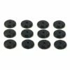 Best Pirce ⌛ Evergreen Black Flag-Stand Rubber Stopper - Set Of 12 ✨