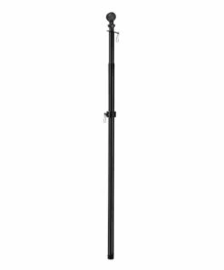 Cheapest ✨ Evergreen Black Extendable Flag Pole 💯