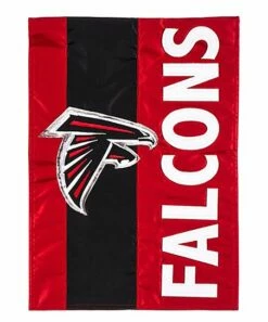 Best Pirce 🥰 Evergreen Atlanta Falcons Embellished Outdoor Flag ✔️
