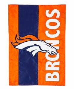 Flash Sale 🤩 Evergreen Denver Broncos Embellished Mini Outdoor Flag 🔔