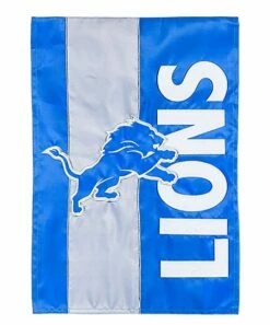 Cheapest ✔️ Evergreen Detroit Lions Embellished Mini Outdoor Flag 🔔