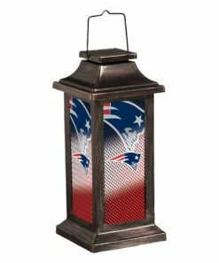 Best Pirce ⭐ Evergreen New England Patriots Solar Lantern 🔔 -Outlet Evergreen Shop zu57186788 alt 1 tm1634135372