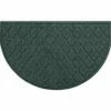 Deals 😀 Evergreen Argyle Half Oval Aqua Shield Mat 🛒