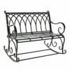 Hot Sale ❤️ Evergreen Black Rocking Garden Bench 👍