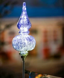 Cheapest 🌟 Evergreen Black Ornament-Top Metal Solar Flag Stand 🎉 -Outlet Evergreen Shop zu61994969 alt 2 tm1629827156