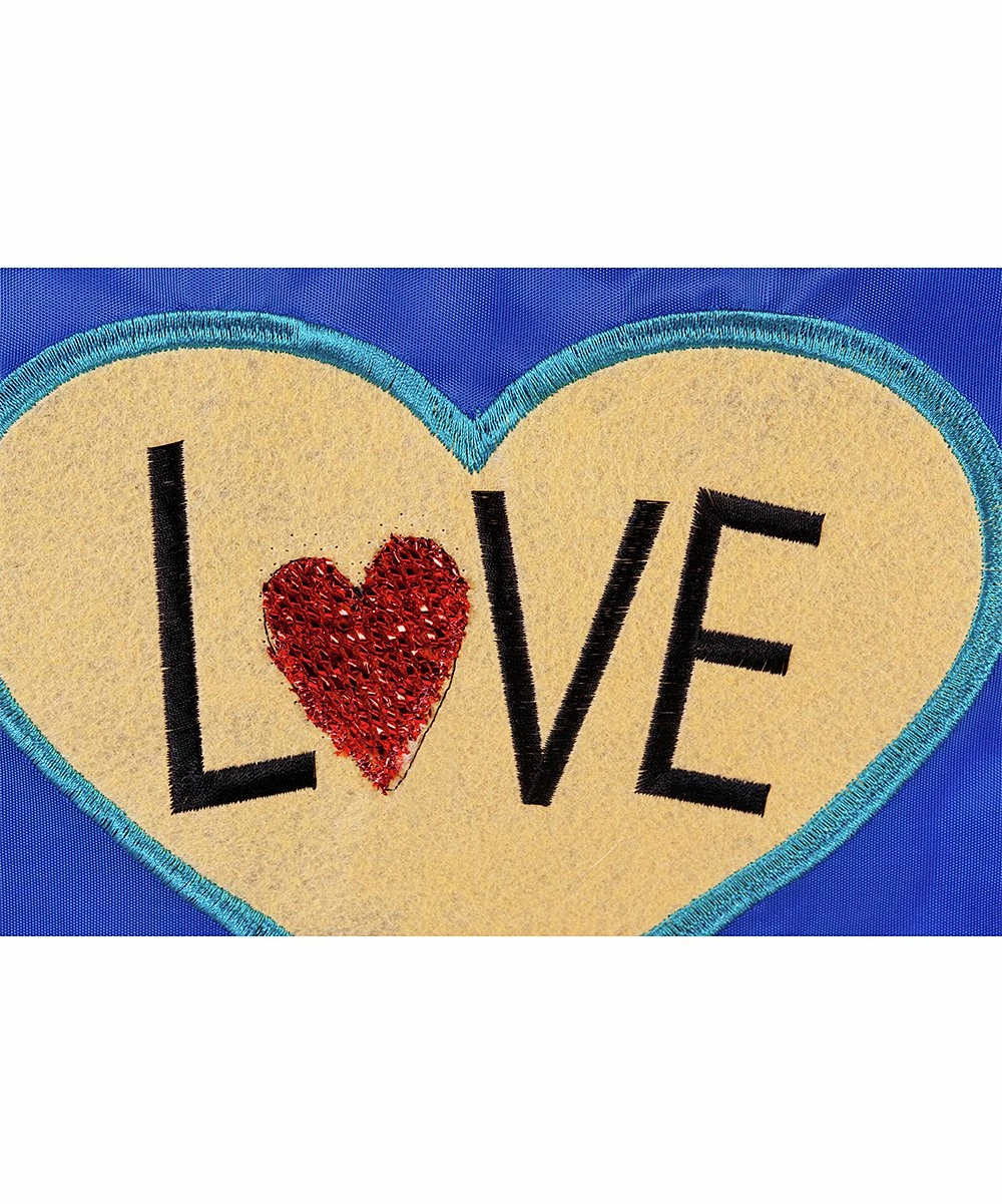 Cheap 😉 Evergreen 'Live Love Bark' Heart Appliqué Flag 🌟 4 Cheap 😉 Evergreen 'Live Love Bark' Heart Appliqué Flag 🌟 - Image 4