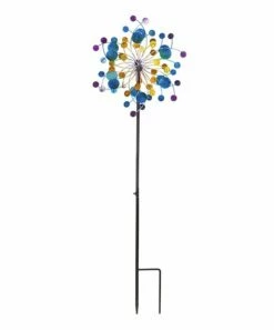 Deals 🎁 Evergreen Blue & Purple Confetti Pinwheel Garden Stake ⌛ -Outlet Evergreen Shop zu70114007 alt 6 tm1542991877