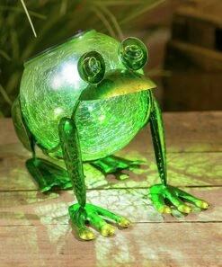 Discount π Evergreen Solar Frog Figurine βοΈ