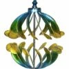 New 🎉 Evergreen Oceanic Waves Solar Kinetic Garden Stake 🥰