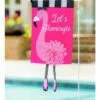 Cheapest 🤩 Evergreen 'Let's Flamingle' Outdoor Flag ⭐