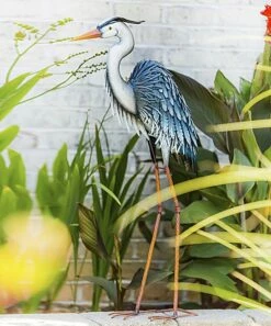 Best deal 🔔 Evergreen Gray Tall Heron Indoor/Outdoor Statue 🤩 -Outlet Evergreen Shop zu73071919 alt 3 tm1556386348