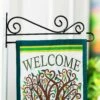 Coupon ⭐ Evergreen Black Swirl Wall-Mount Outdoor Flag Hanger 🔔