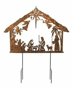 Outlet 🎁 Evergreen Solar-Powered Nativity Stake 👏 -Outlet Evergreen Shop zu73467762 alt 5 tm1657213878