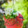 Outlet ⌛ Evergreen Red Cardinal Hanging Portly Bird Planter 🔔